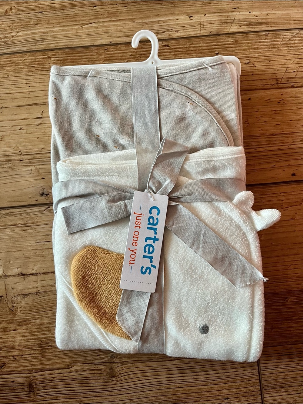 Carter's Duck Hooded Bath Towel 2-piece Set